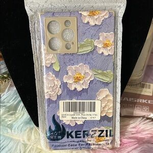 Floral Phone Case - Purple and Yellow